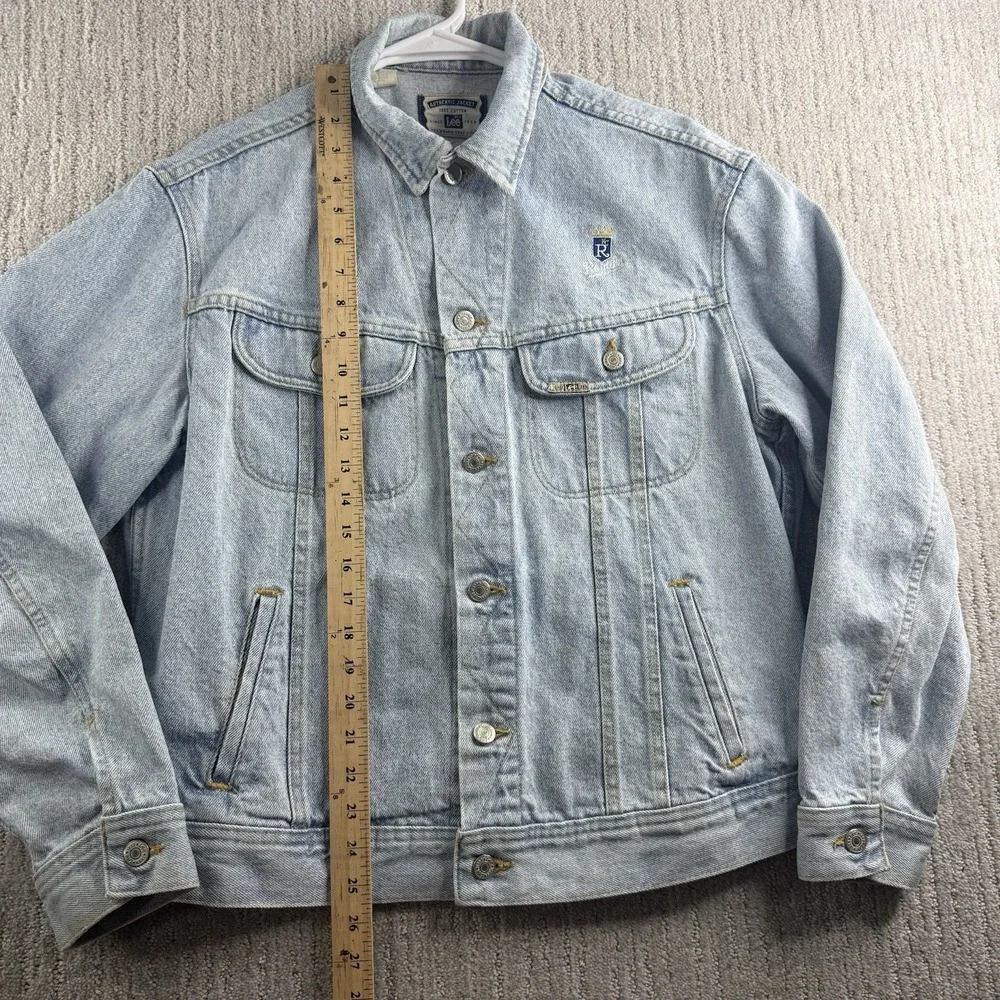 Vintage Kansas City Royals Lee Denim Jacket Size Medium Regular